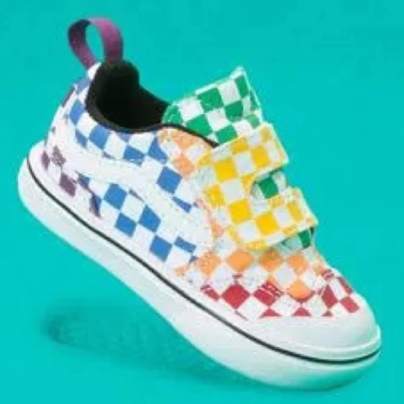 Vans Other - VANS Toddler Checkerboard Comfycush New Skool V (Multi/True White)